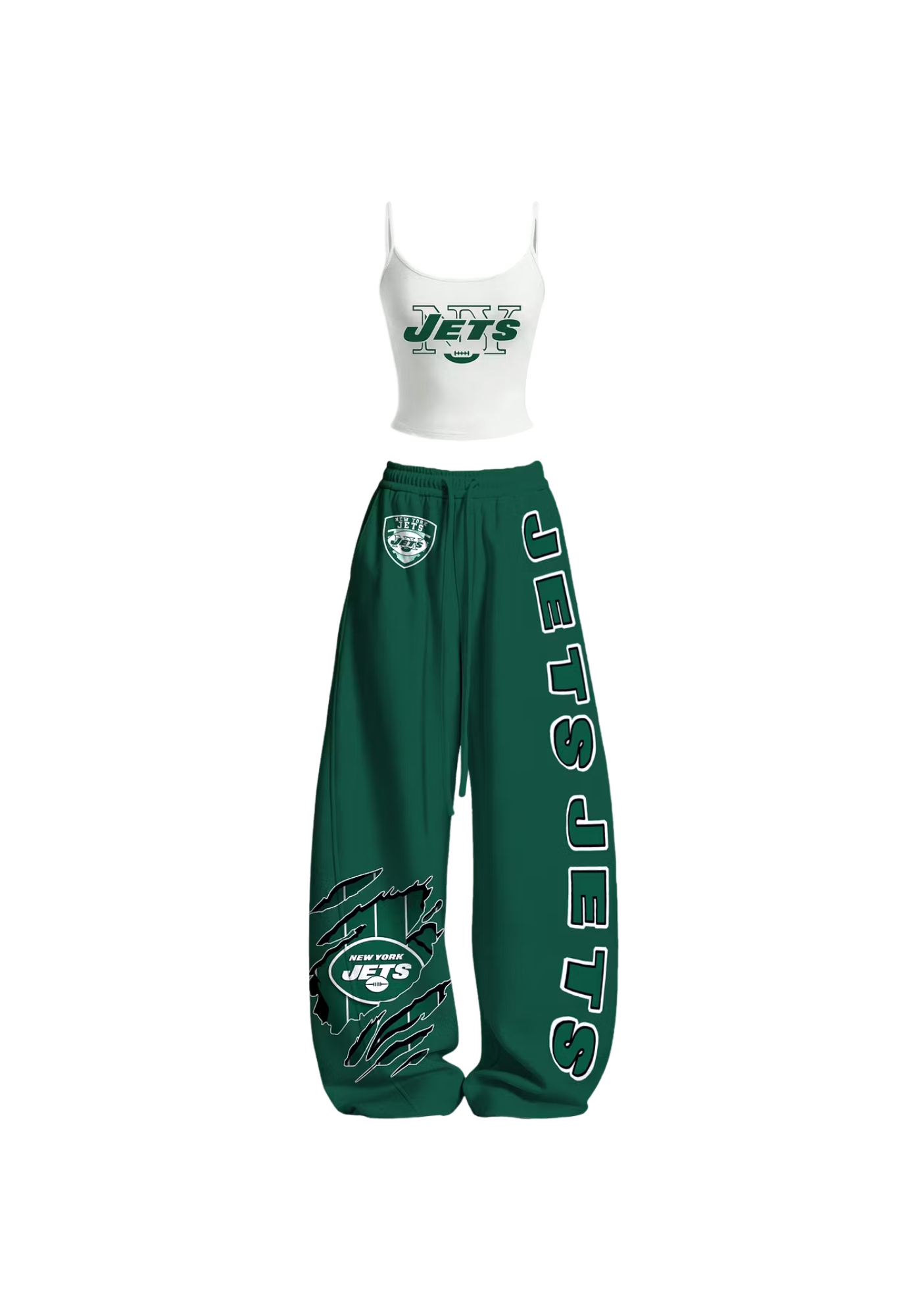 New York Jets NY Claw Rip Tops & Elasticated Trousers Two-Piece Set Main image
