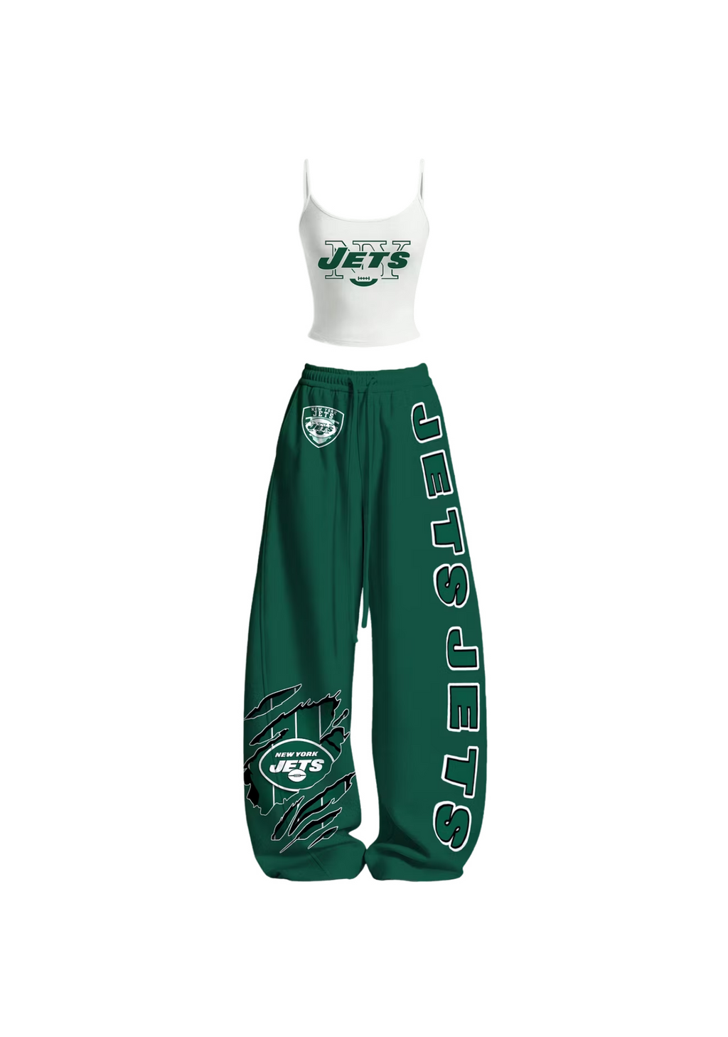 New York Jets NY Claw Rip Tops & Elasticated Trousers Two-Piece Set