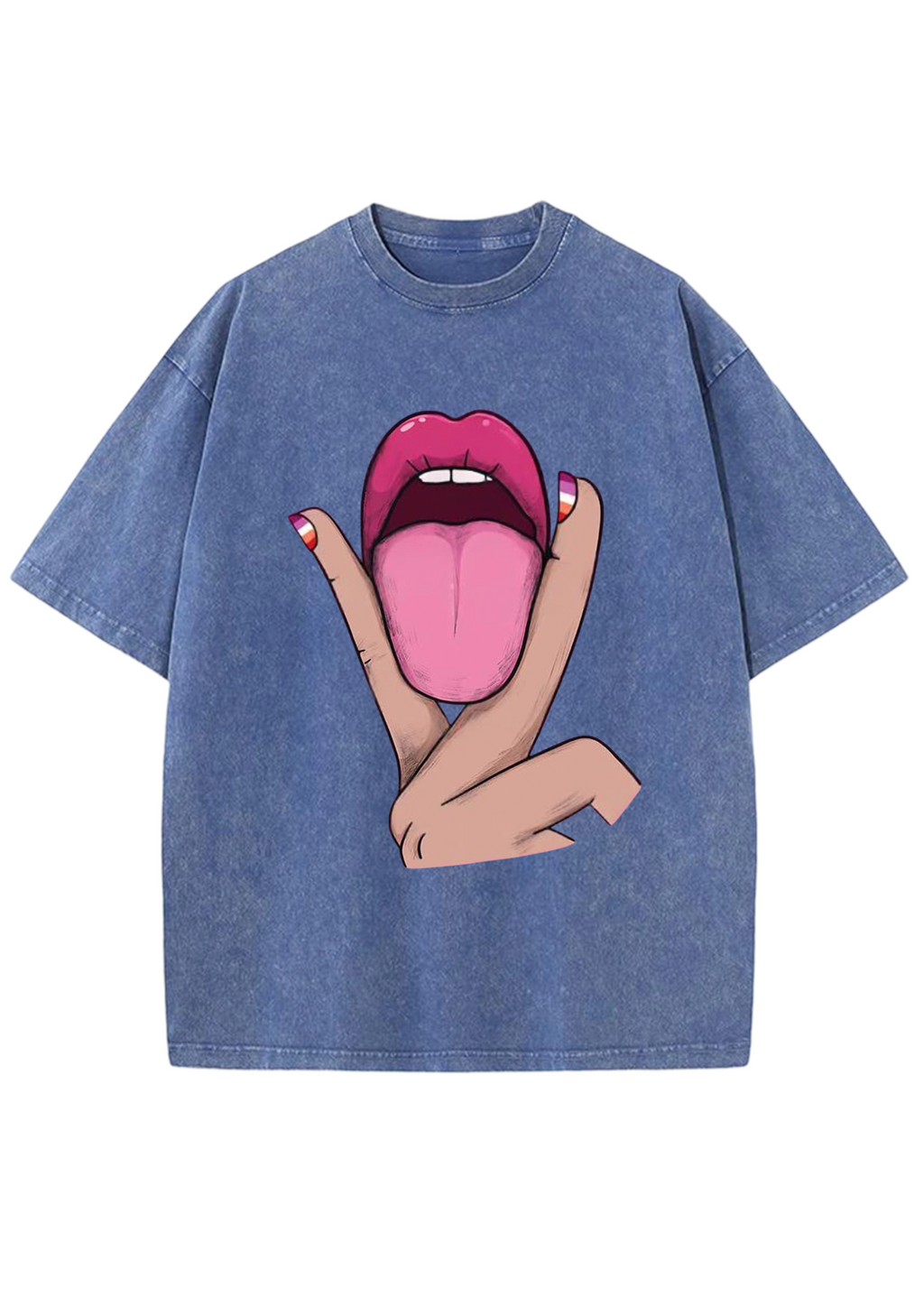Tongue Vibe Y2K Washed Tee