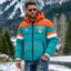 Miami Dolphins Hooded Color Block Puffer Jacket  Custom Name Gifts For Fan