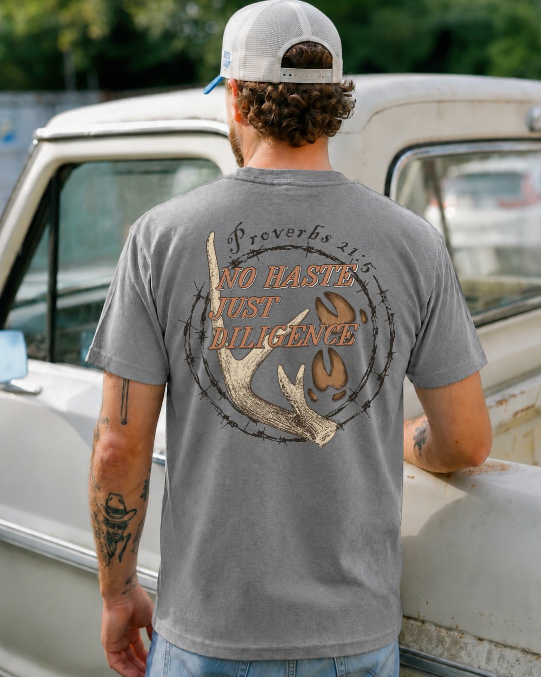 No Haste, Just Diligence POCKET Tee