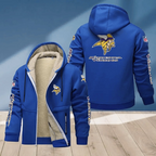 Minnesota Vikings Multicolor Thick Zip-Up Hoodie