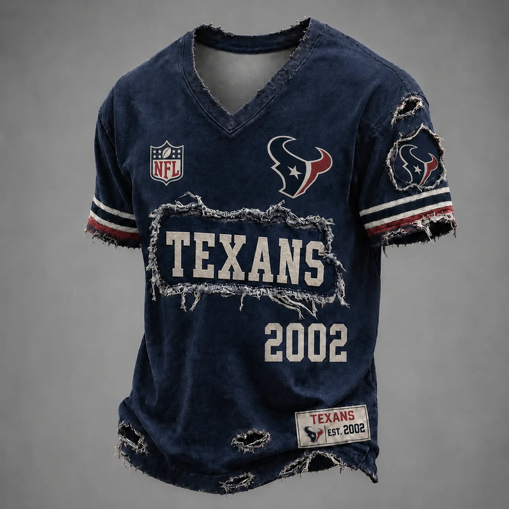HOU x NFL LUXURY V-Neck T-Shirt 3005 DatND DVT