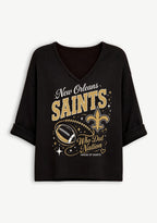 Women New Orleans Saints Long Sleeve Game Day Shirt