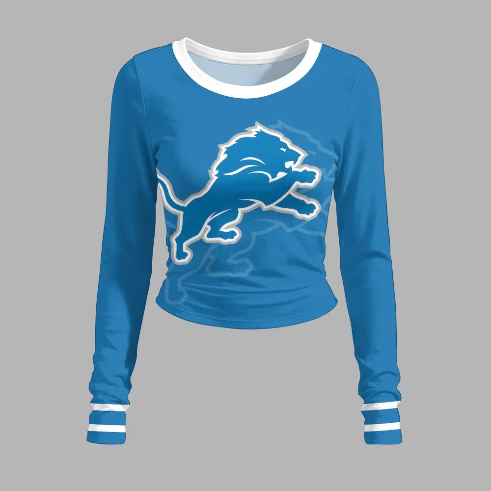 Detroit Lions Long-Sleeved Double-Layer Stretch Pants Set | NFL