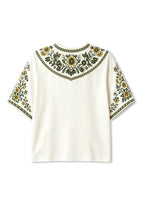 Boho Floral Border Edmonton Elks V-Neck Blouse