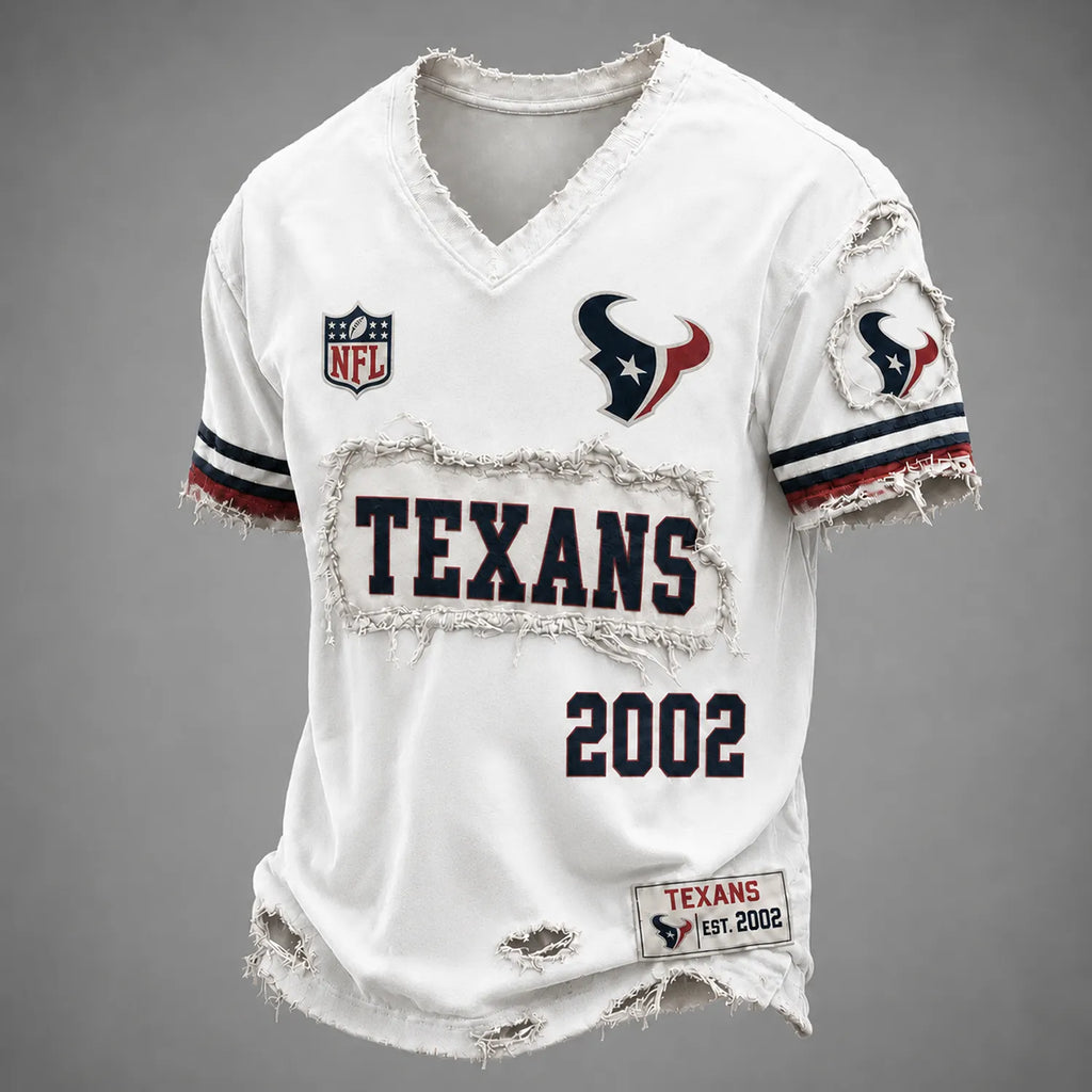 HOU x NFL LUXURY V-Neck T-Shirt 3005 DatND DVT