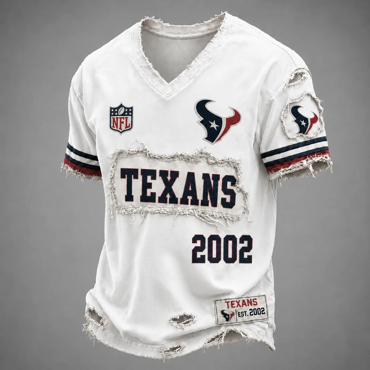 HOU x NFL LUXURY V-Neck T-Shirt 3005 DatND DVT