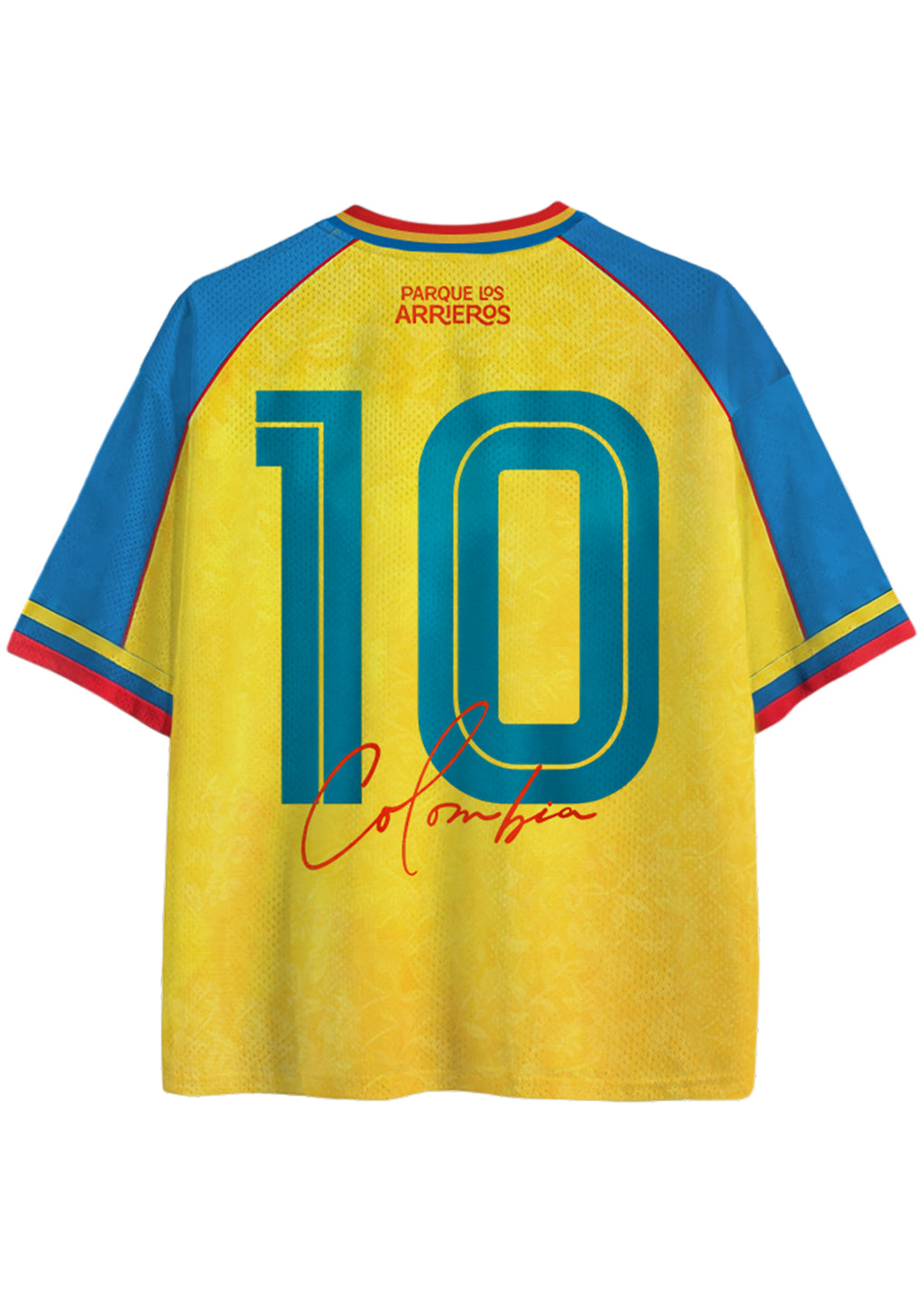 Los Arrieros Park Retro Colombian Flag Mesh Jersey Shirts