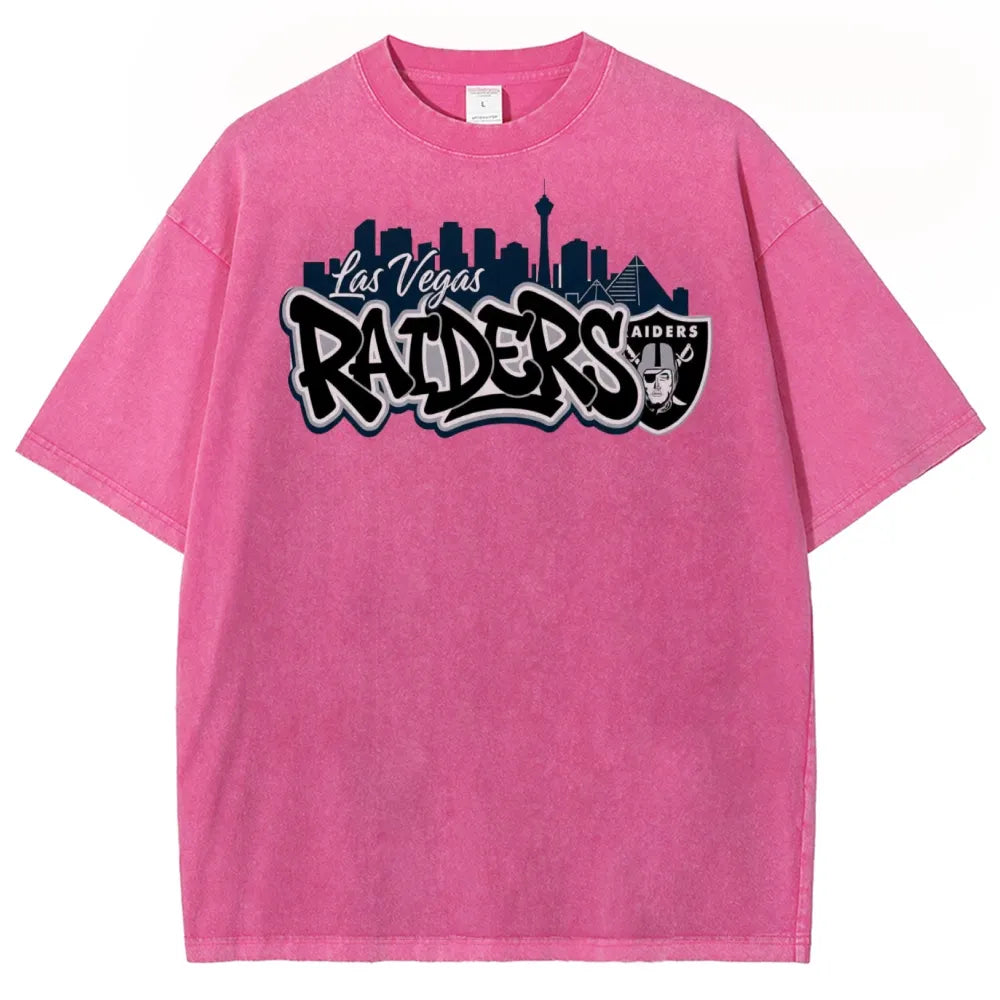 Las Vegas Raiders Unisex Vintage Washed T-shirts