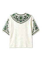 Women's Boho Floral Green Bay Packers Hello Kitty Game Day V Neck Shirt