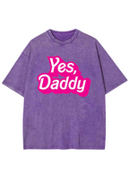 Yes Daddy Y2K Washed Tee
