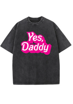 Yes Daddy Y2K Washed Tee