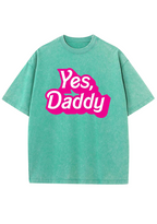 Yes Daddy Y2K Washed Tee