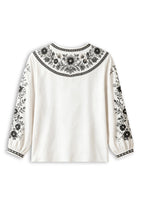 Women's Las Vegas Raiders Boho Floral Printed V-Neck Long Sleeve Shirt