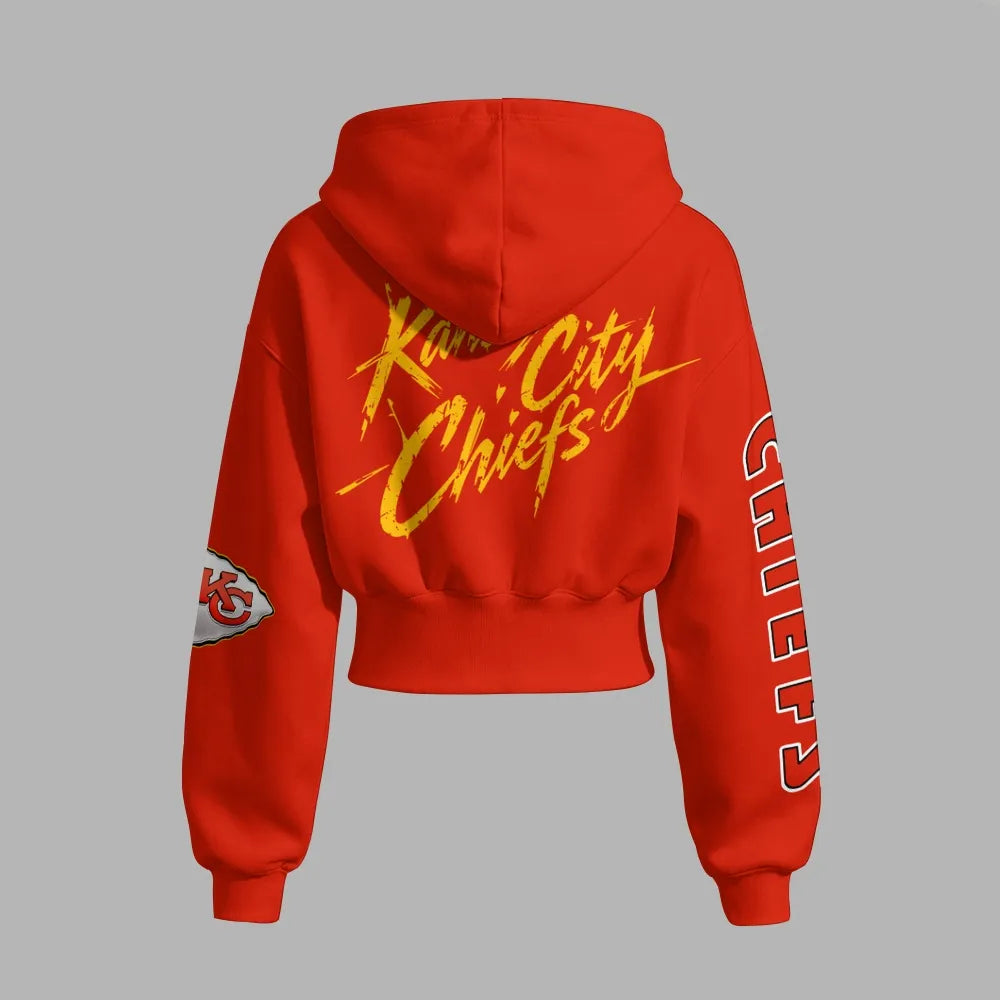 Kansas City Chiefs Zip-up hooded jacket and elastic-waist pants set | NFL