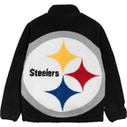 Pittsburgh Steelers Full Zip Sherpa Fleece Jacket