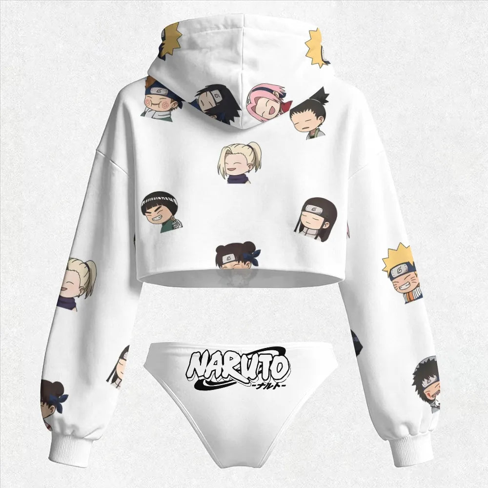 NARUTO Women's Hooded Thicken Suit Set
