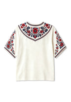 Boho Floral Border Montreal Alouettes V-Neck Blouse
