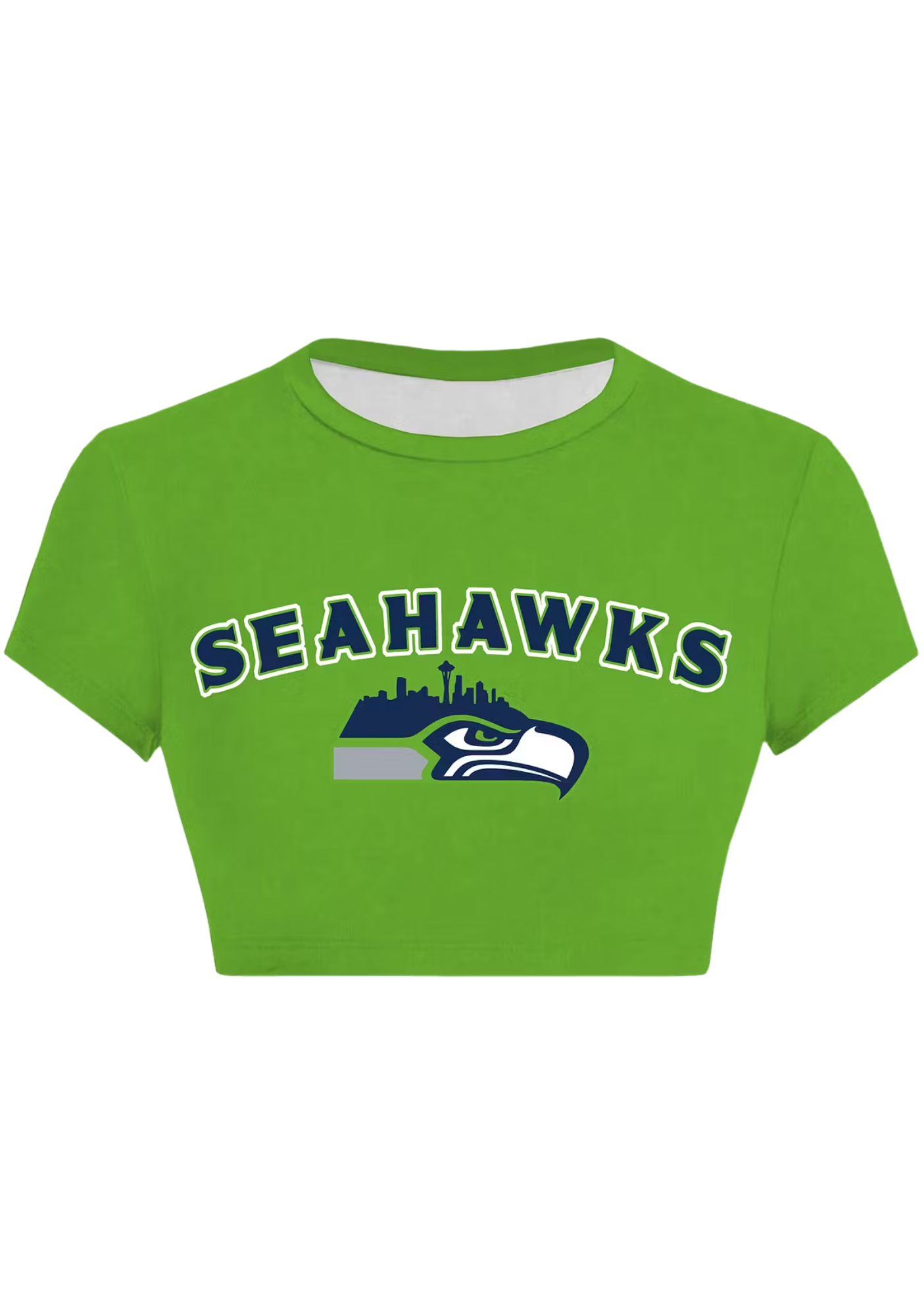 Green Navy Seahawks Mascot Tops & Elasticated Trousers Two-Piece Set