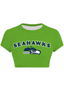 Green Navy Seahawks Mascot Tops & Elasticated Trousers Two-Piece Set