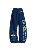 Green Navy Seahawks Mascot Tops & Elasticated Trousers Two-Piece Set
