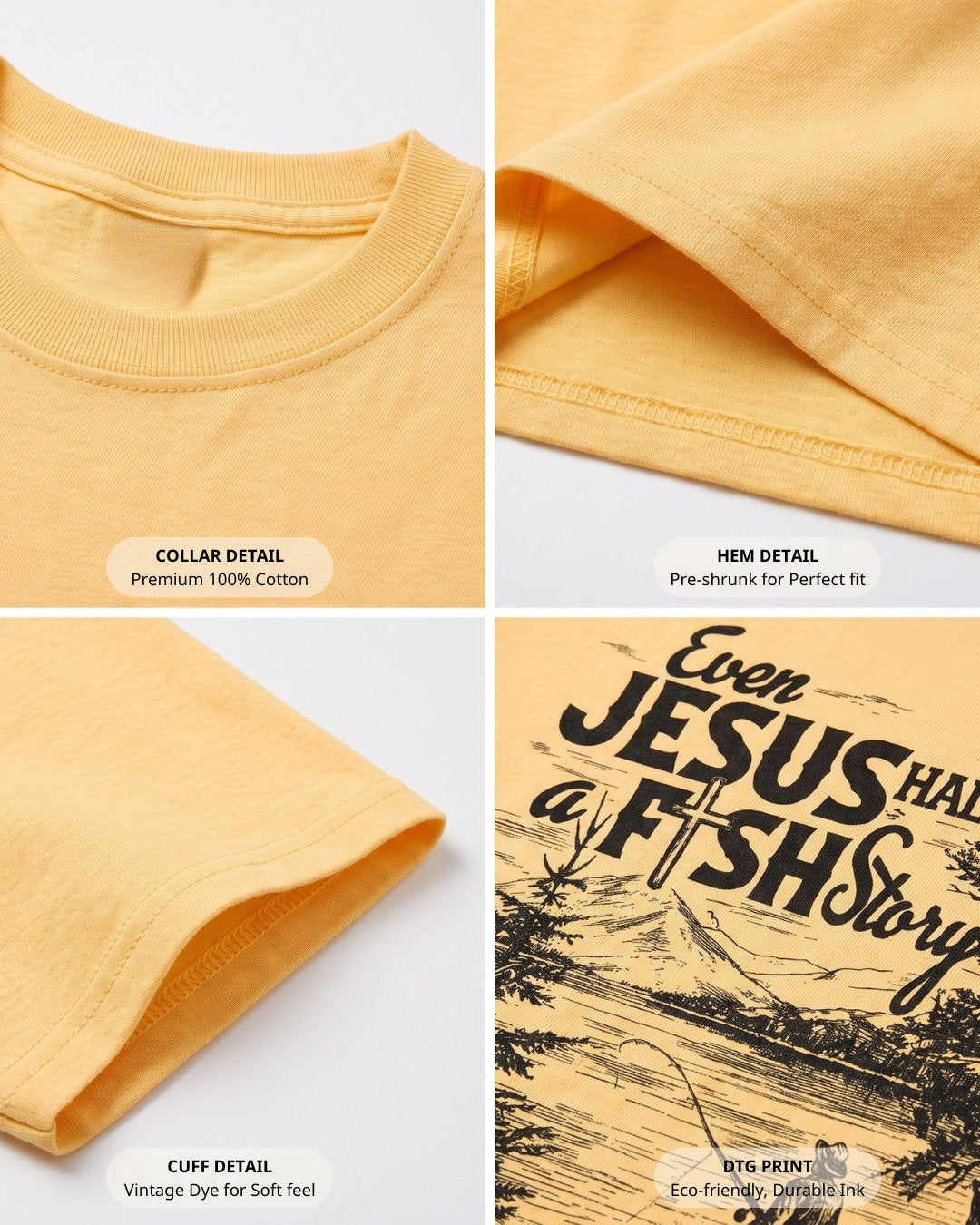 "Jesus Fish Story" T-shirt Secondary image