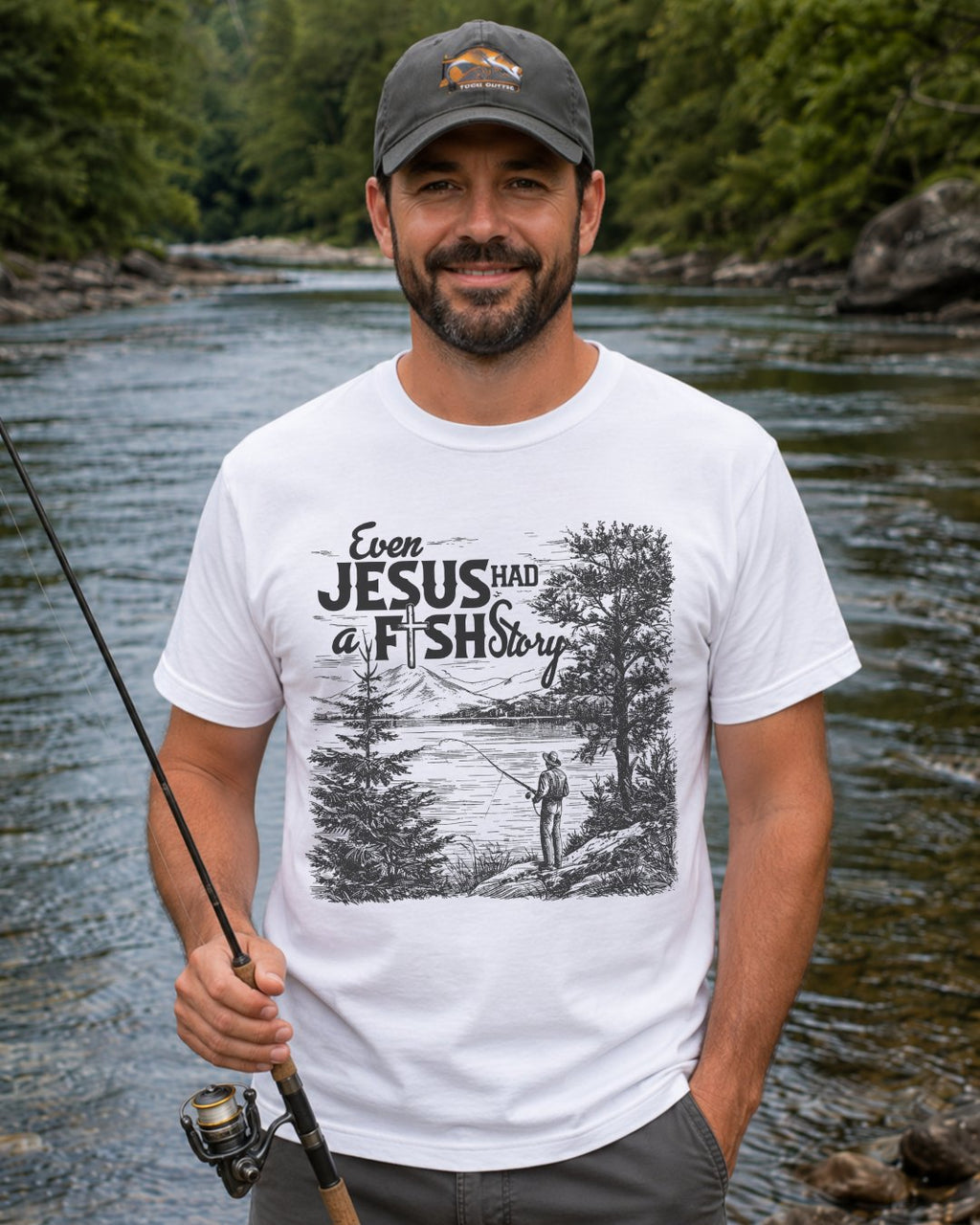 "Jesus Fish Story" T-shirt