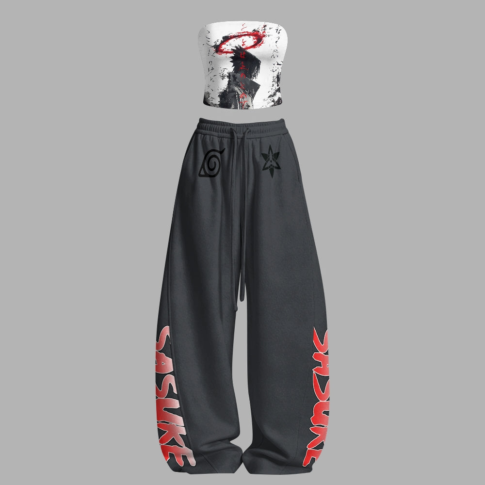NARUTO Tight Casual Camisole Tops & Elasticated Trousers Two-Piece Set Main image
