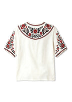 Boho Floral Border Calgary Stampeders V-Neck Blouse