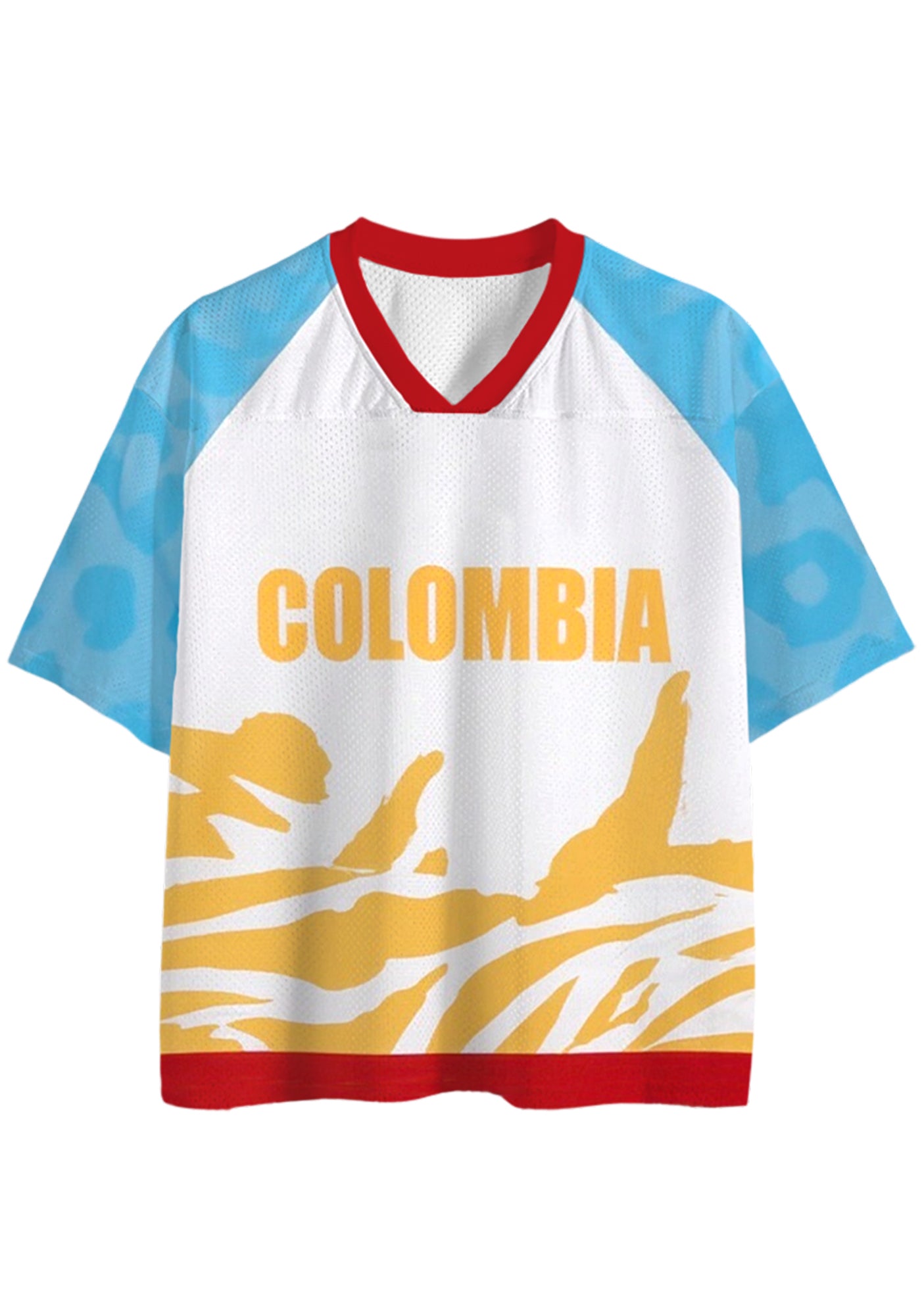 Abstract Gold Stripe Colombia Mesh Jersey Shirts Secondary image