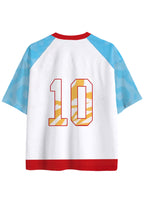 Abstract Gold Stripe Colombia Mesh Jersey Shirts