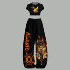 NARUTO Women T-Shirt  & Elasticated Trousers Two-Piece Set