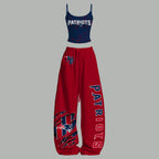 New England Patriots Top & Elasticated Trousers Two-Piece Set