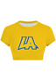 Yellow Blue Chargers Mascot Tops & Elasticated Trousers Two-Piece Set