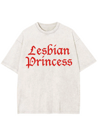 Lesbian Princess Y2K Washed Tee