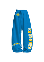 Yellow Blue Chargers Mascot Tops & Elasticated Trousers Two-Piece Set