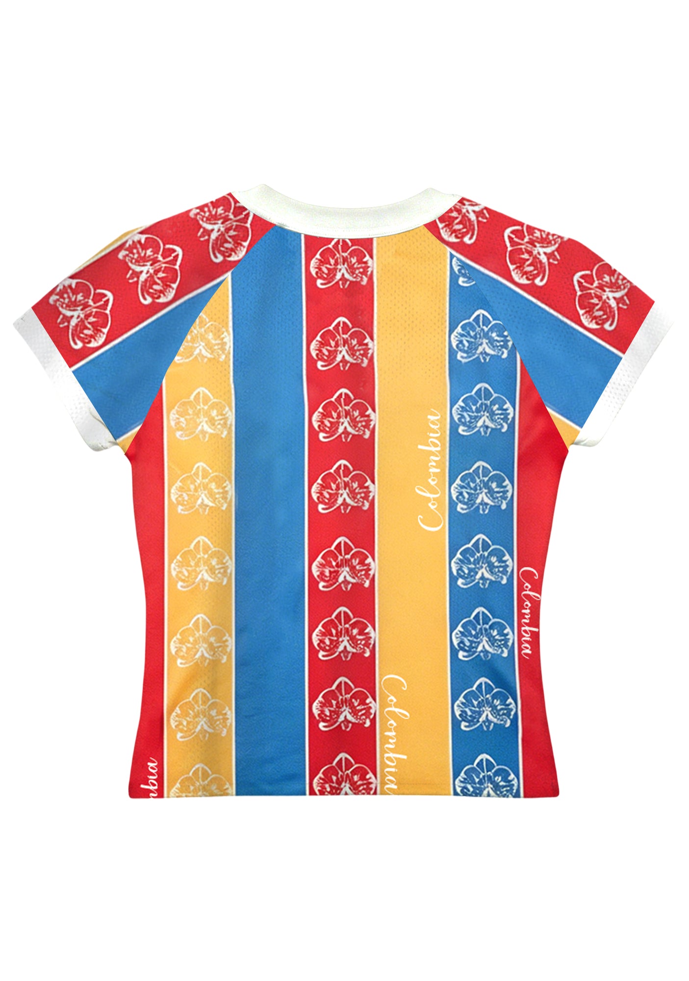 Colombia National Flag Stripe Orchid Baby Tee