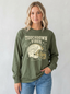 Women's Football Lover Touchdown Vibes Helmet Printed Long Sleeve T-Shirt