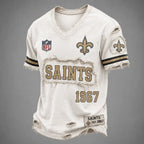 NO x NFL LUXURY V-Neck T-Shirt 3005 DatND DVT