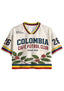 Colombia Coffee Bean Cafe Futbol Cropped Jersey Shirt