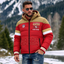 San Francisco 49ers Hooded Color Block Puffer Jacket  Custom Name Gifts For Fan