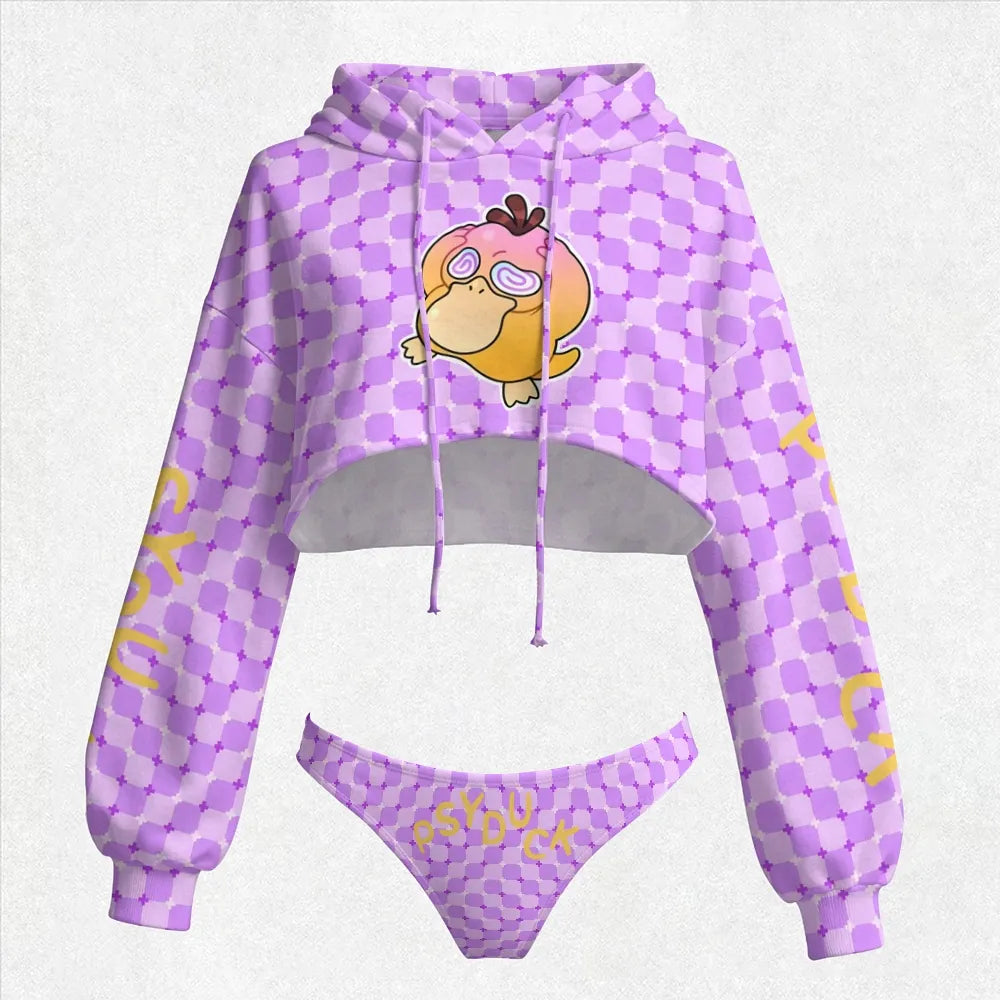 "Pokémon" Women's Hooded Thicken Suit Set