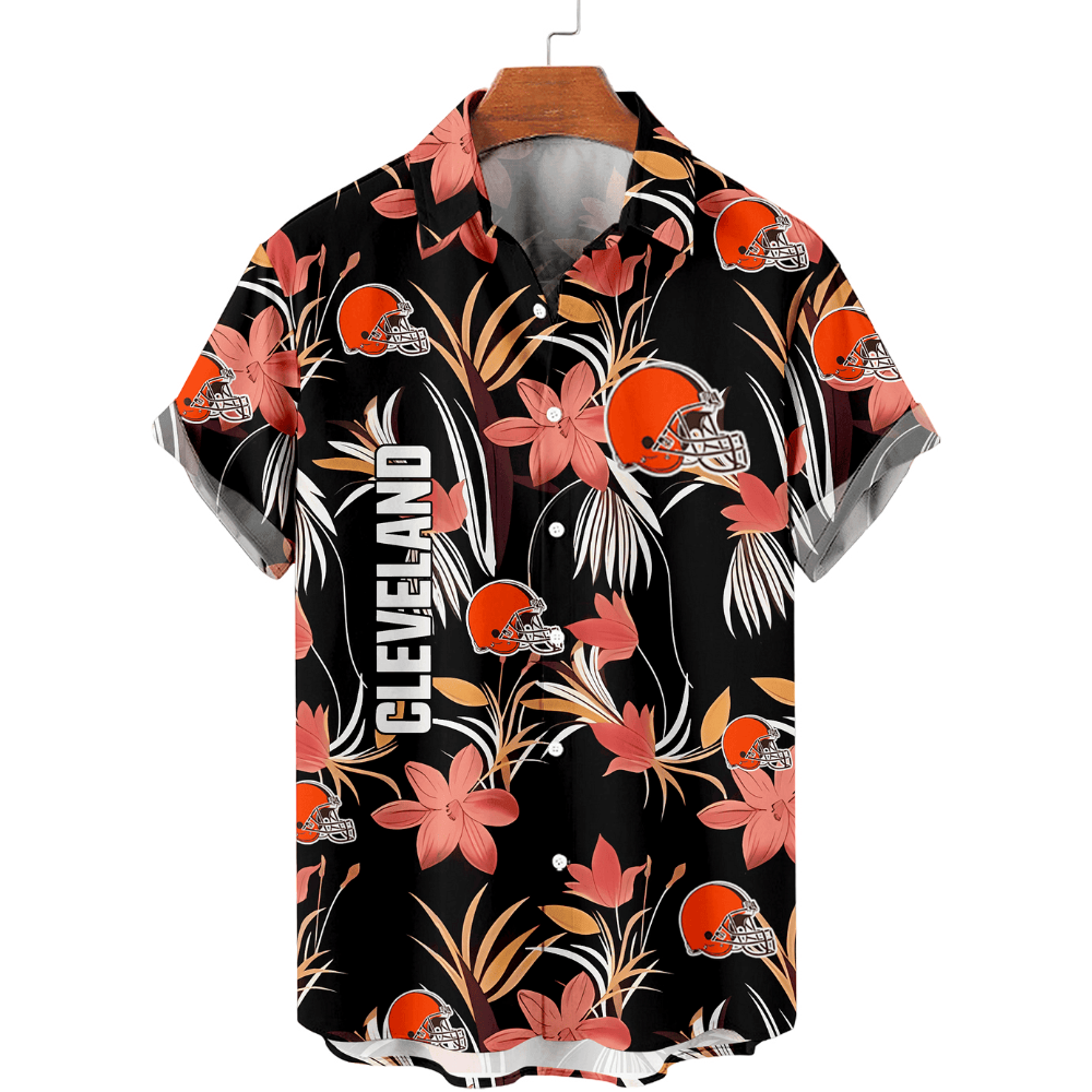 Cleveland Browns Cool Floral Hawaiian Shirt