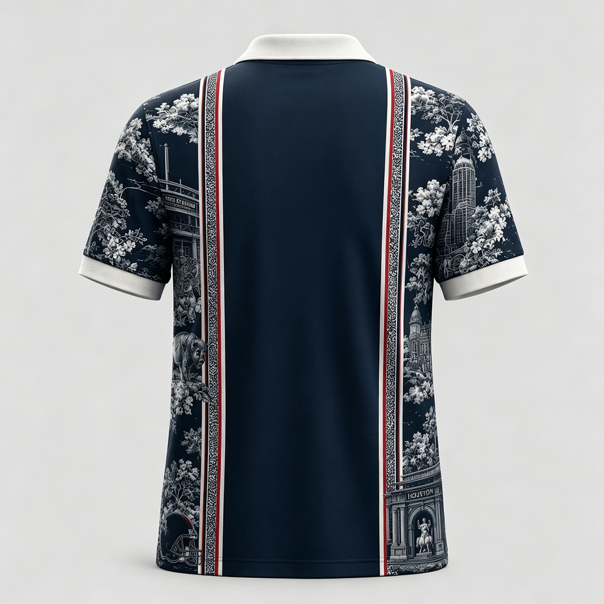 HOU x NFL Heritage Cityscape Polo Shirt for Loyal Fans