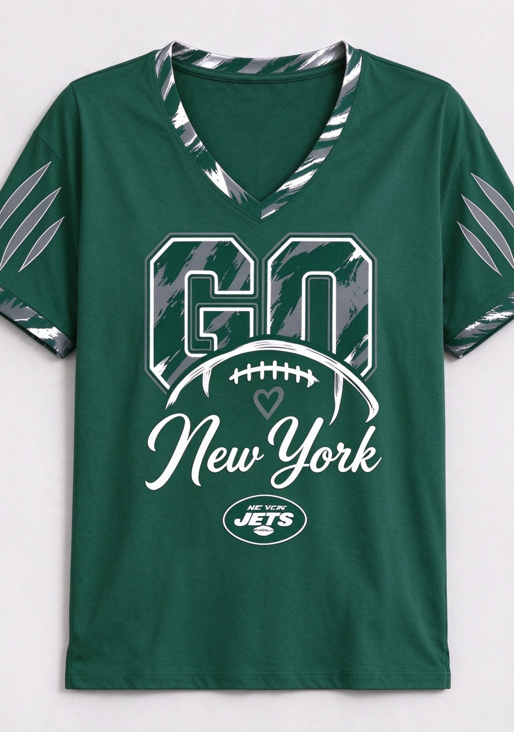 New York Jets NFL Fan V-Neck T-Shirt