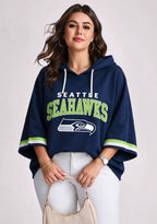 Women’s Seattle Seahawks 3/4 Dolman Sleeve Hoodie