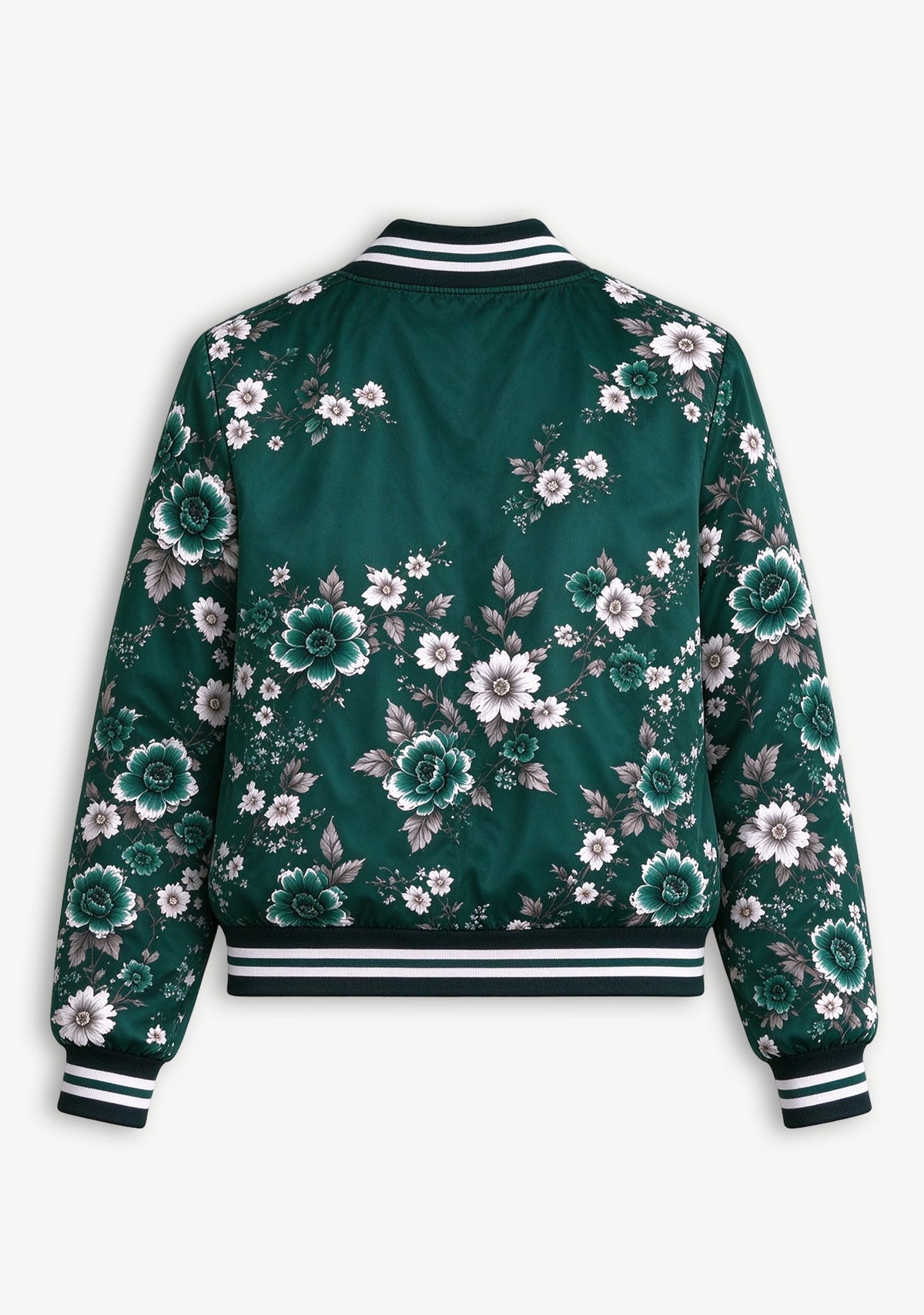 Women Philadelphia Eagles Floral Print Zip Up Jacket Custom Name For Fan
