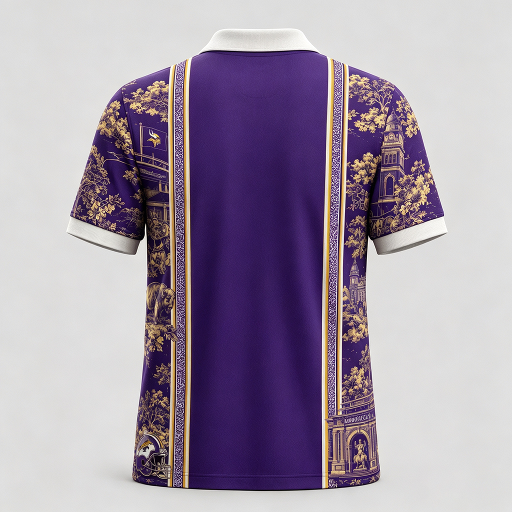 MIN x NFL Heritage Cityscape Polo Shirt for Loyal Fans