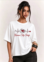 Women's I Have A Chiefs Addiction Game Day Graphic T-Shirt